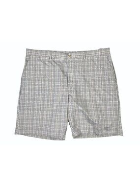 Ben Hogan Men’s 42W Performance Stretch Golf Shorts Gray Plaid Active Flex New
